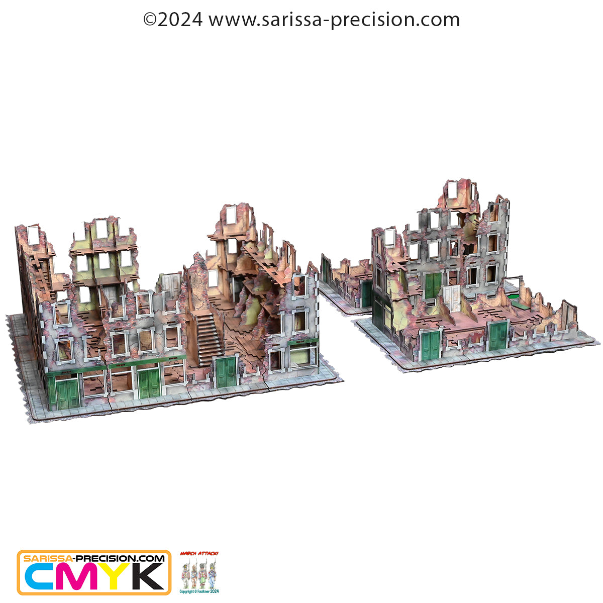 Destroyed City Battlefield (400x700) - Full Colour