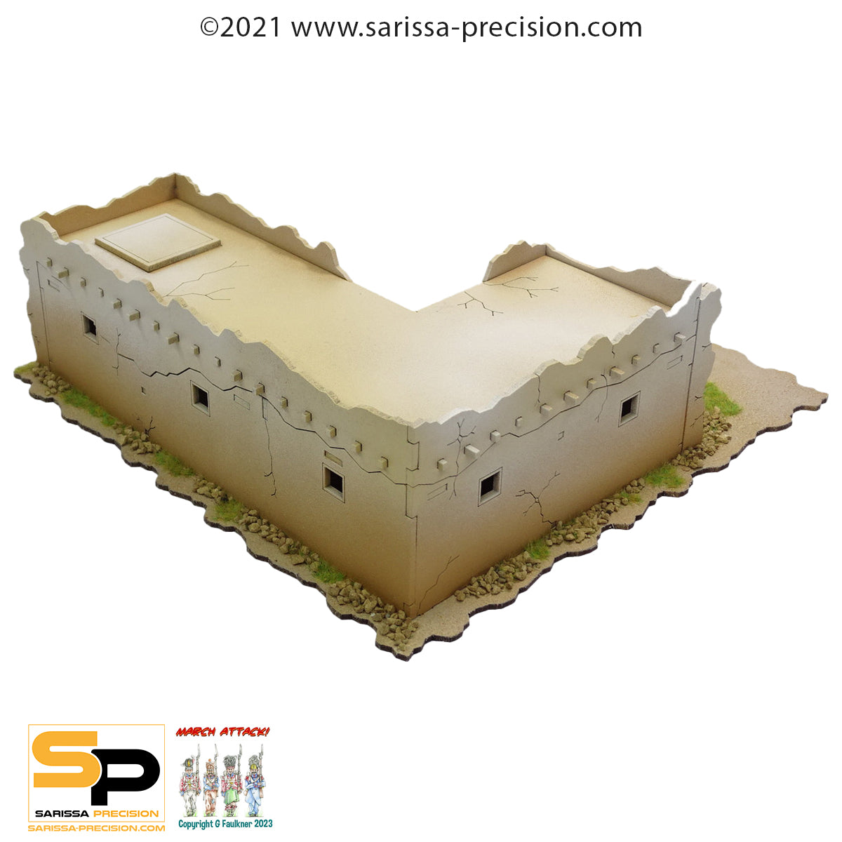 Middle Eastern L-shaped Building