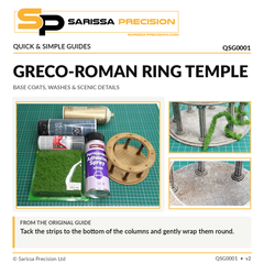 Greco-Roman Ring Temple - original painting, spray materials and foliage photographs