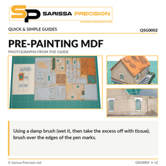 Pre-painting MDF - original step-by-step painting and weathering photographs