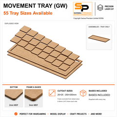 25×25mm Movement Tray (GW) gallery image 1