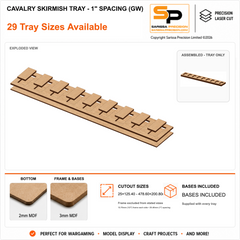 25×50mm Cavalry Skirmish Tray - 1