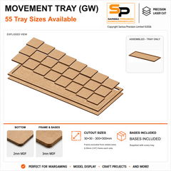30×30mm Movement Tray (GW) gallery image 1
