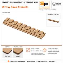 30×60mm Cavalry Skirmish Tray - 1