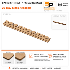 50×50mm Skirmish Tray - 1