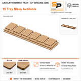 Skirmish Cavalry Trays for 50×75mm Bases - 1/2