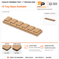 50×75mm Cavalry Skirmish Tray - 1