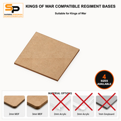 Kings of War Compatible Regiment Bases gallery image 1