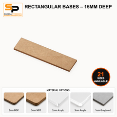 Rectangular Bases – 15mm Deep gallery image 1