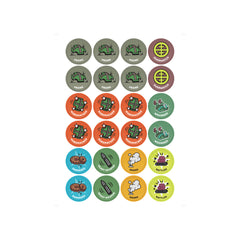 Wargames Atlantic Quar Clash of Rhyfles game token reverse sides