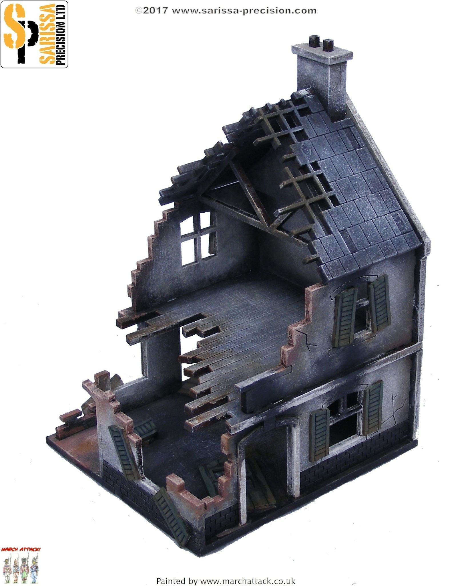 Bombed-Out Terrace - 15mm