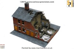 Destroyed Terrace House Block (28mm)
