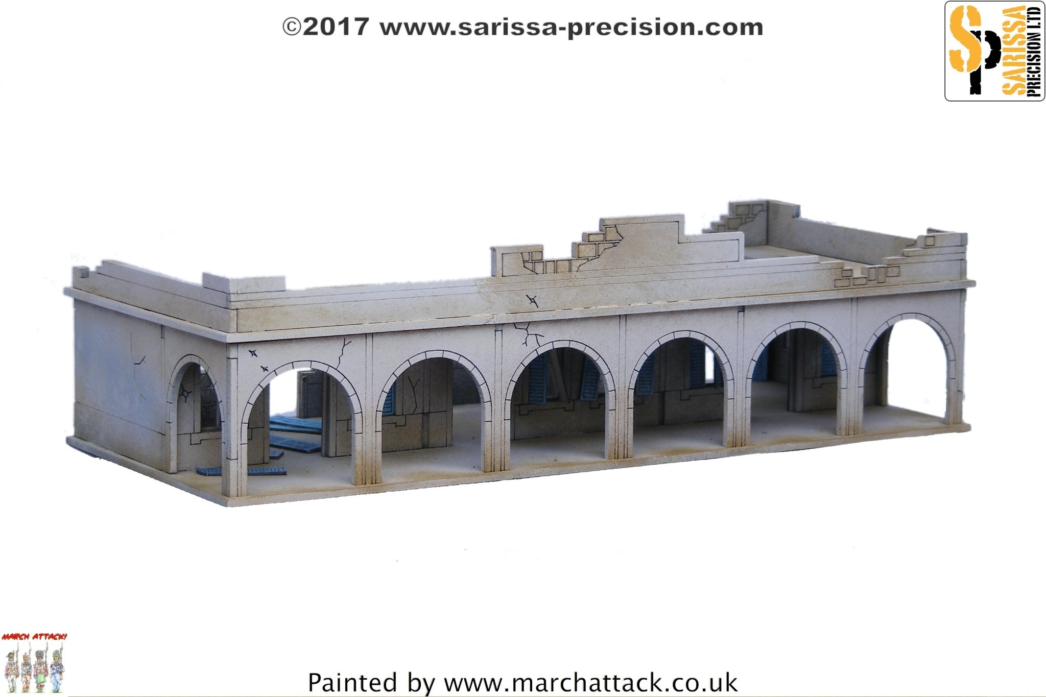 Destroyed Single-Storey Souk Building - 15mm