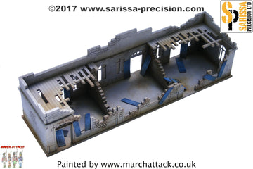 Destroyed Single-Storey Large Building - 15mm