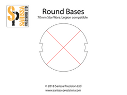 70mm Round Base Pack with Cutouts (x 4)