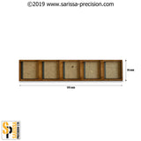 125x25mm Movement Tray for 20x20mm bases (Skirmish Style)