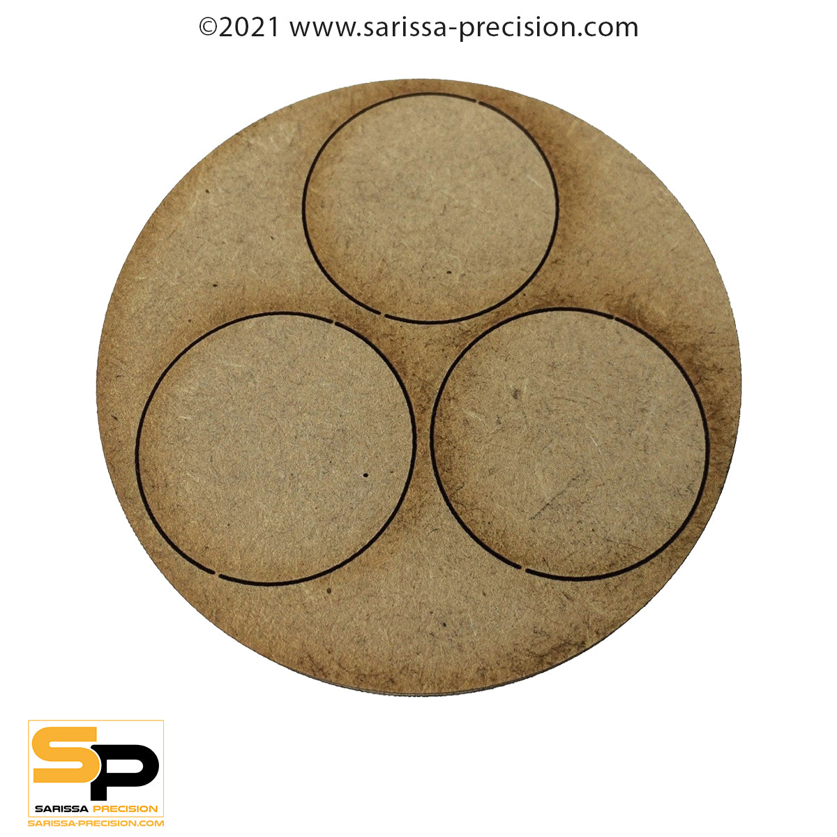 60mm Large Gun Team Base for 25mm round bases