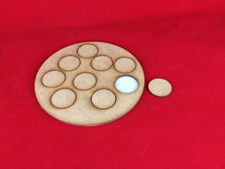 120mm Large Artillery Team Base for 25mm Round Bases