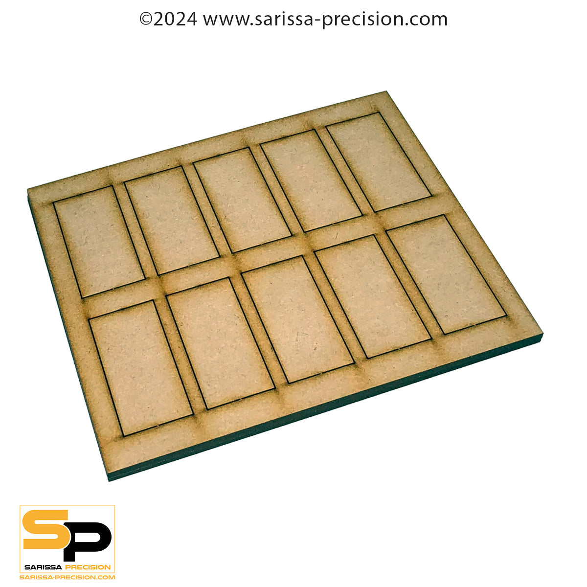 6 x 1 30x60mm Cavalry Conversion Tray for 25x50mm Bases