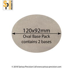 120 x 92mm Oval Base Pack