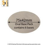 75 x 42mm Oval Base Pack