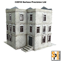 European Three-Storey Residential Corner Townhouse