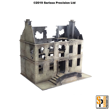 European Destroyed Townhouse Scenery Set (28mm)
