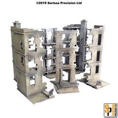 European Destroyed Townhouse Scenery Set (28mm)