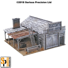 3.10 Old West Railroad Scenery Set