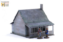 House with Porch - Stone Chimney 1