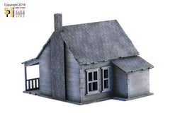 House with Porch - Stone Chimney 1