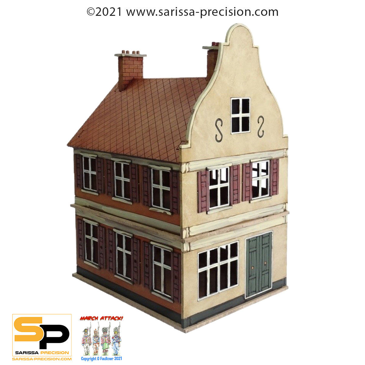 Dutch / Belgian Two-Storey Shop (15mm)