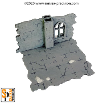 The Ruined City - High Wall with One Window (stackable)