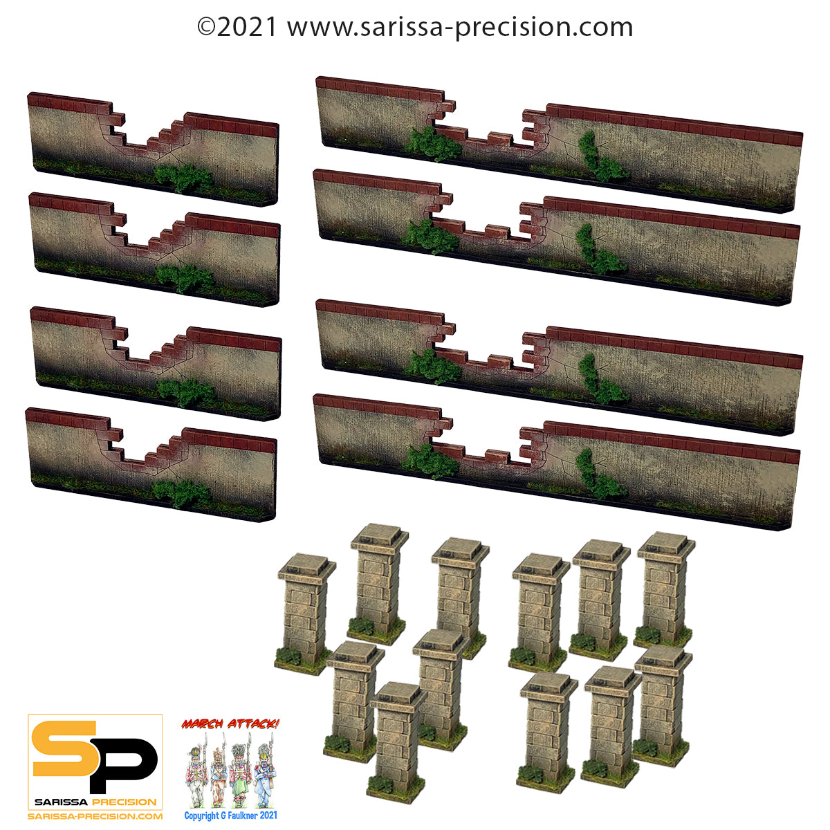 Walls - High Stucco Walls, Broken