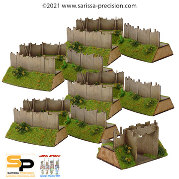 Curved Earth Planked Palisade