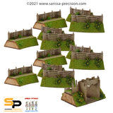 Curved Earth Wattle Palisade