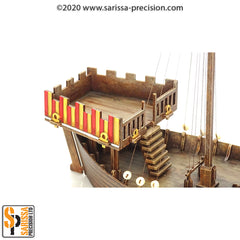 Medieval Cog Sailing Ship (28mm)