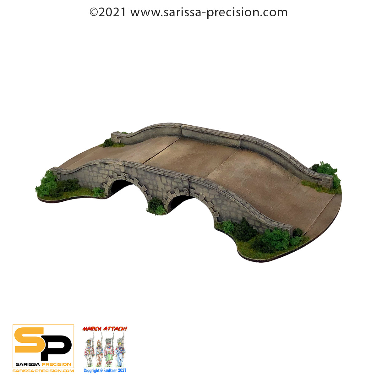 15mm Stone Bridge - Double Arch set