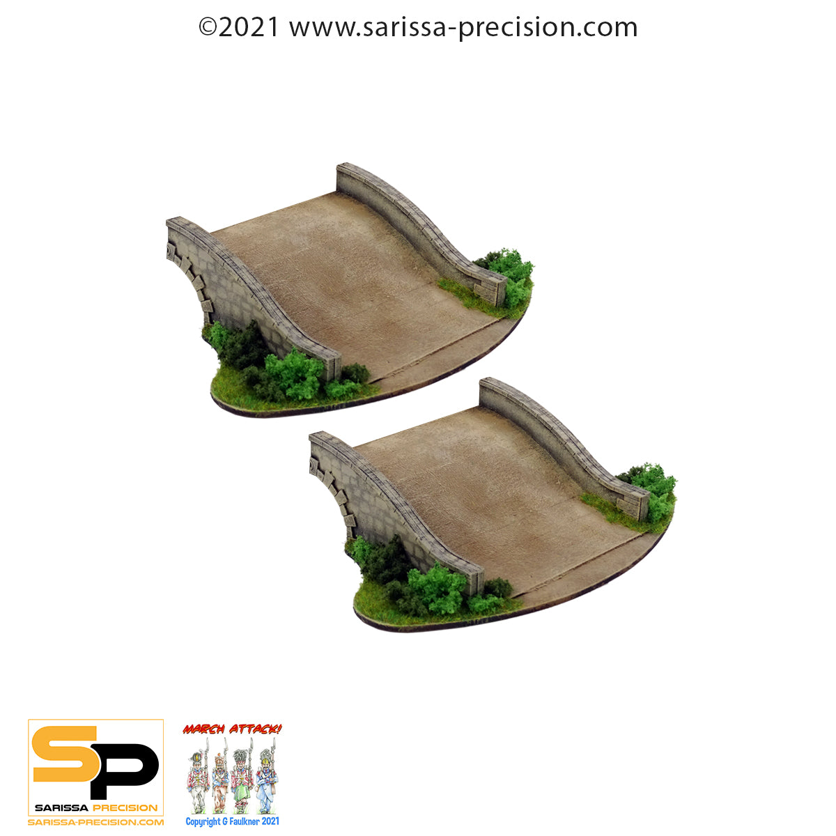 15mm Stone Bridge - Ends (x2)