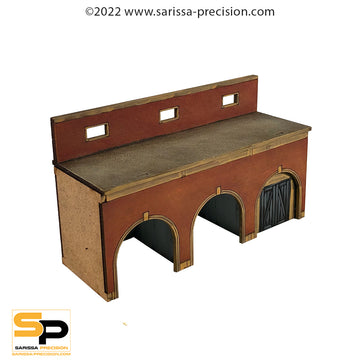 15mm ACW Brick Fort Castmate Wall