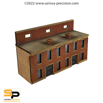 15mm ACW Brick Fort Barracks Wall