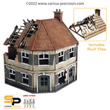 Destroyed Corner Terrace House (28mm)