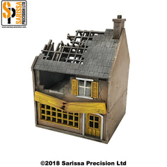 Destroyed Town Scenery Set - 15mm