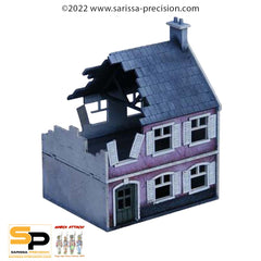 Destroyed Farmhouse (28mm)