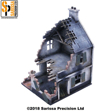 Destroyed Town Scenery Set - 20mm