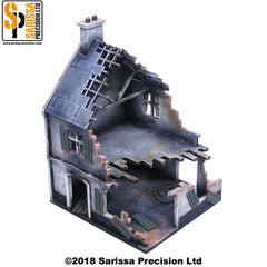 Destroyed Town Scenery Set - 15mm