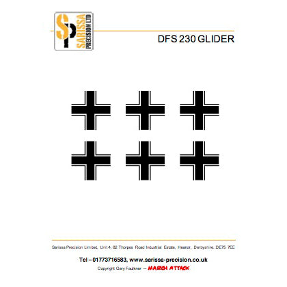 DFS230 Glider Decal Sheet