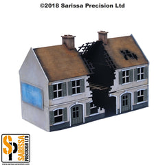 Destroyed Terrace House Block (28mm)