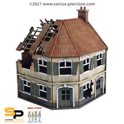 Destroyed Town Scenery Set - 15mm
