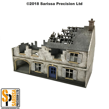 Destroyed Large Farmhouse - 20mm